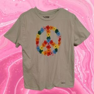 The Phluid Project Peace Sign Tshirt Size Large